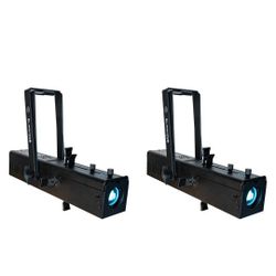 2 Eliminator American DJ IKON PROFILE Plus 40W White LED DMX RDM GOBO Projectors