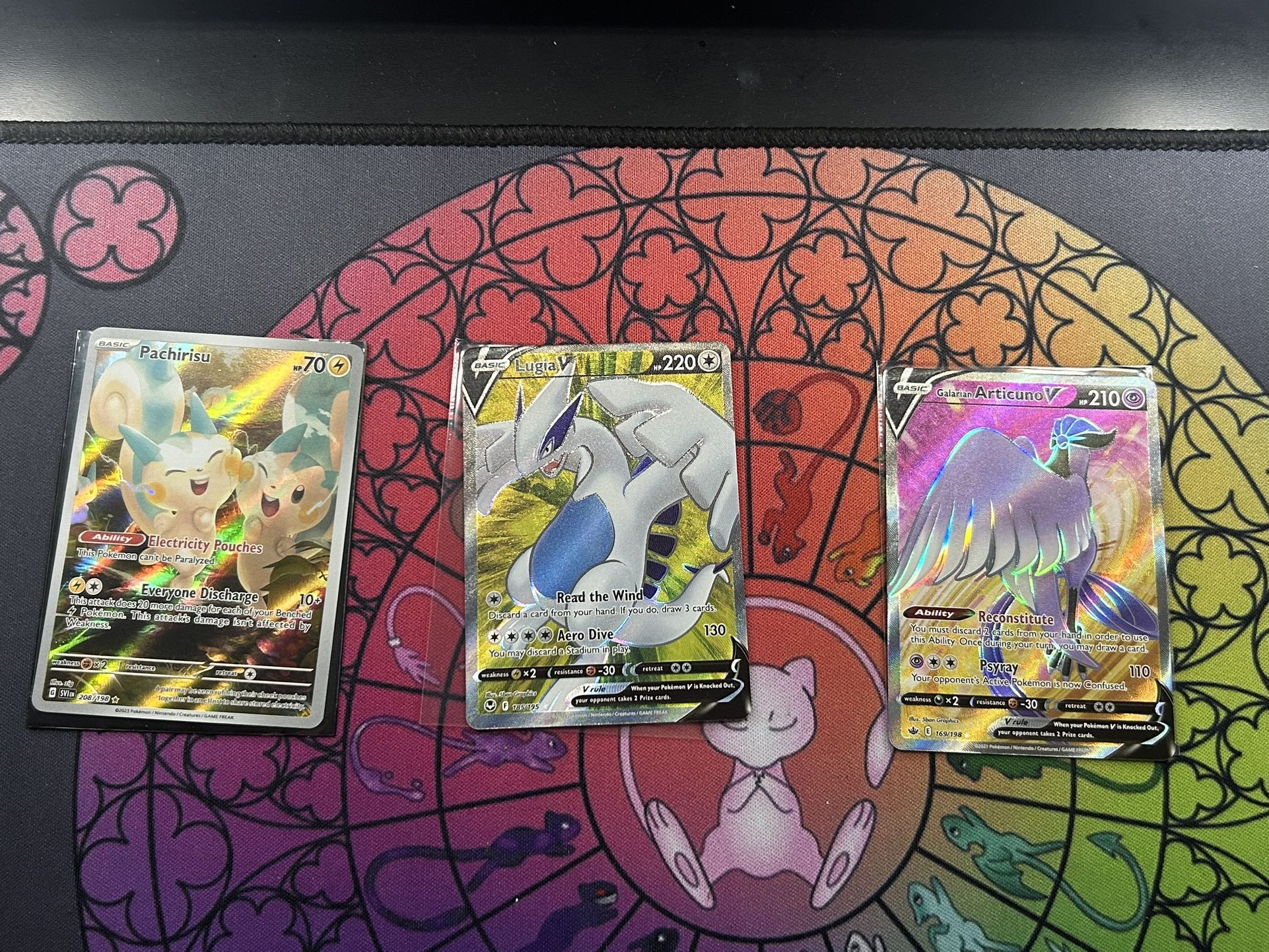 TCG Pokemon Cards Full Art Holo Rare Lugia Articuno Pachirisu Mint Pack Fresh
