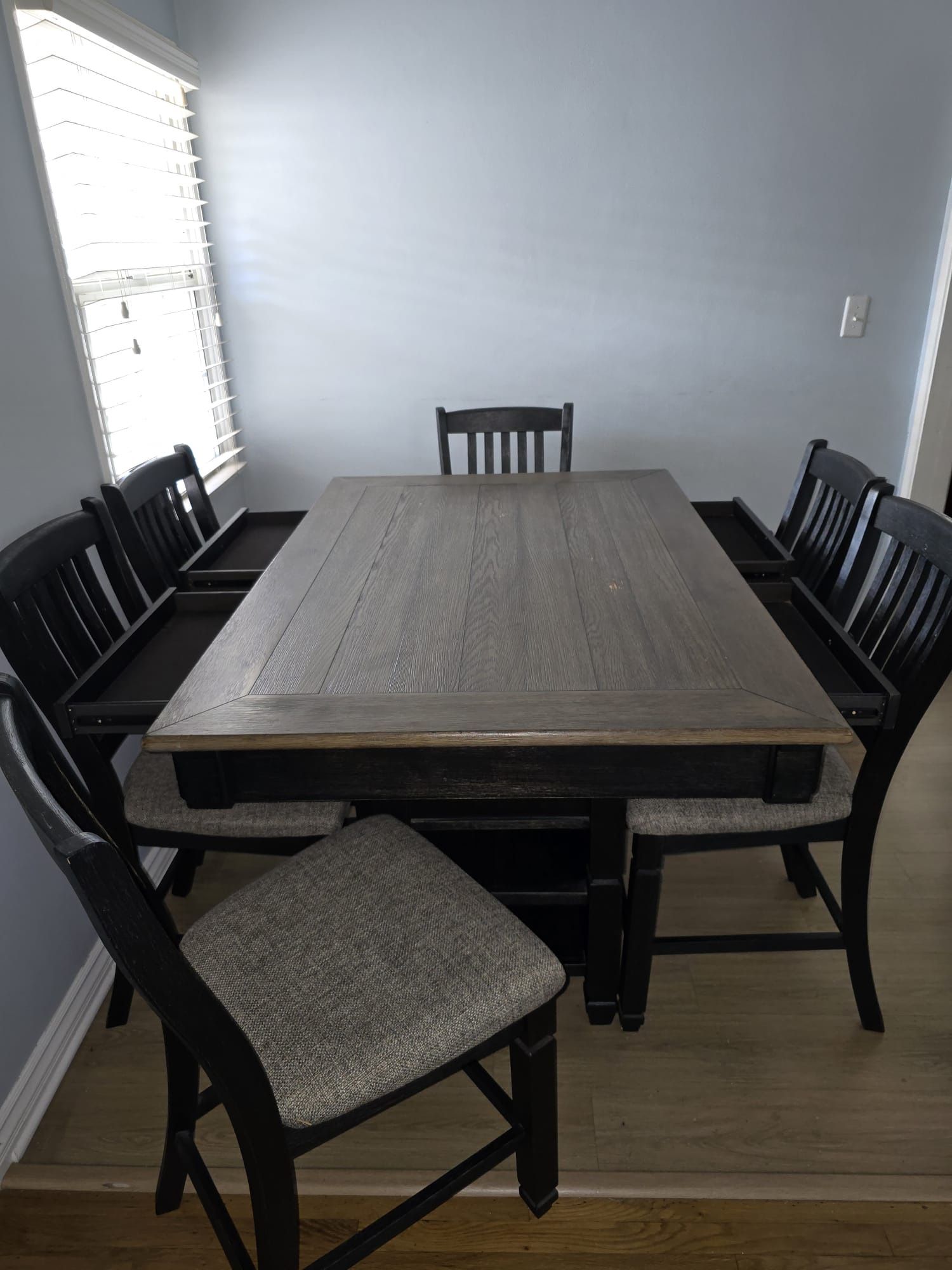 Ashley Furniture Tyler Creek Counter Height Dining Kitchen Table with 6 Chairs 