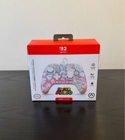 PowerA Nintendo Switch 2 Wired Controller Super Mario Design w/  Bowser & Yoshi