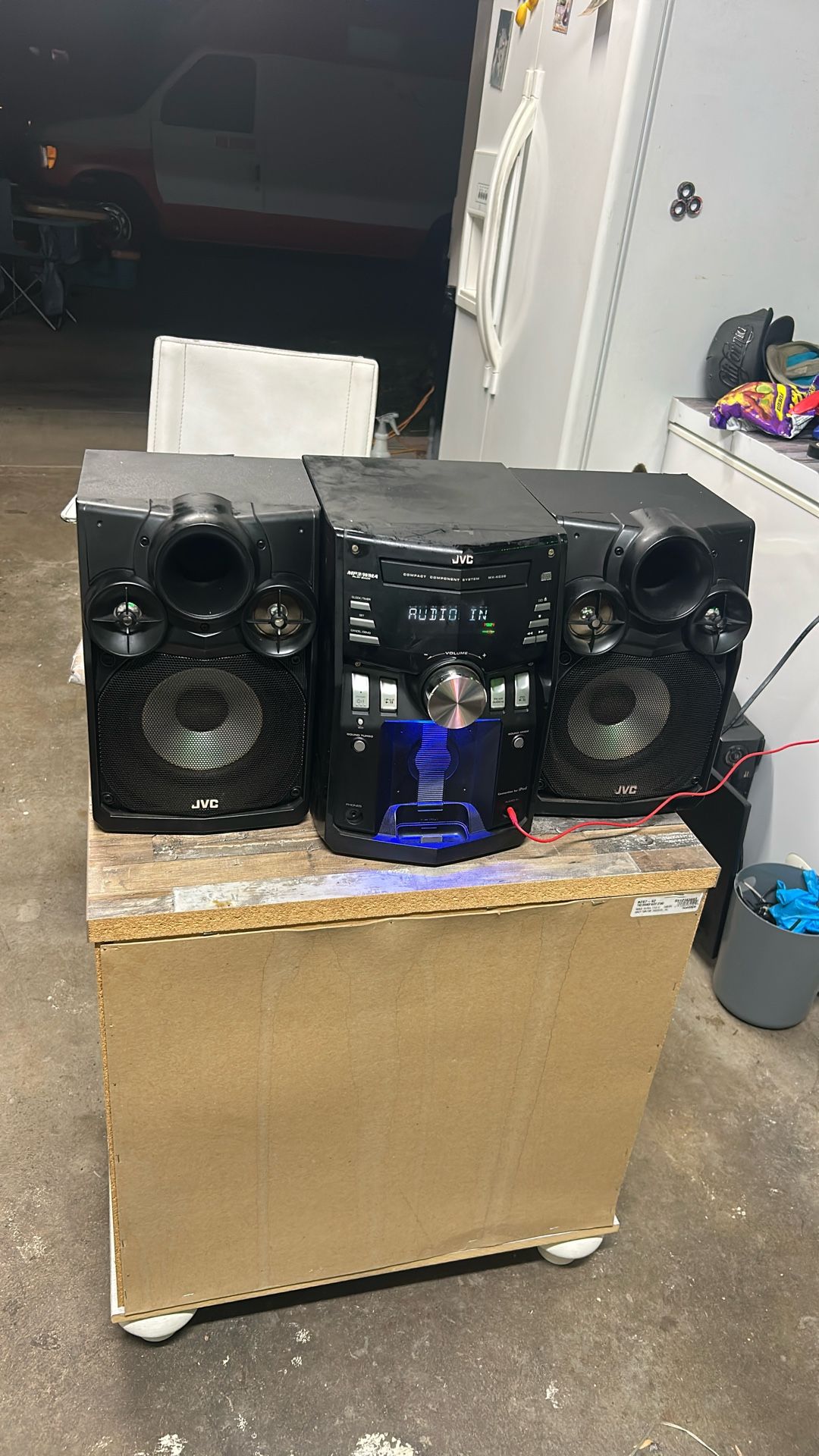 JVC Bluetooth audio stereo system