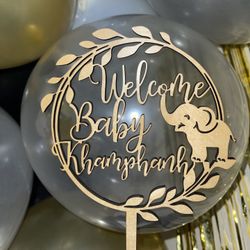 Wooden Cake Topper