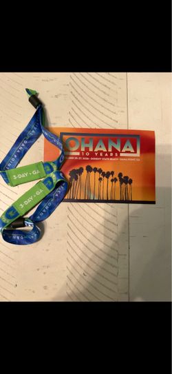 2026 Ohana Fest three day admission