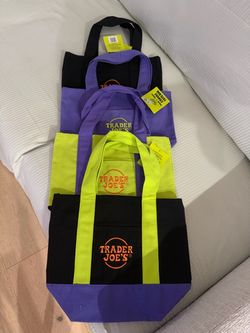Brand new Trader Joe’s 2026 canvas mini  tote bags - complete set of 4