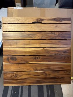 Noble & Natural tik wood bath mat furniture