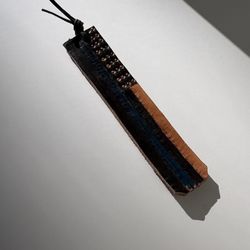 Police American Flag Handmade Leather Bookmarks (shipping Is Available📦)