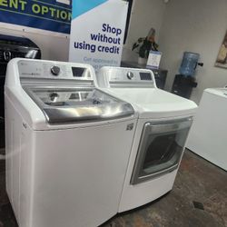 LG SET STEAM WASHER AND ELECTRIC DRYER WITH WARRANTY 