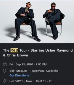 Usher and Chris Brown VIP