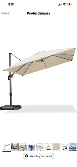 Patio umbrella-Purple leaf cantilever 10x10