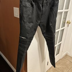 Hugo Boss Men's Biker Jeans, Japanese Denim - Black, Size W33 L30