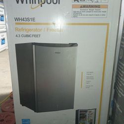 Whripol 4.3cu And 3.3 Cu. Refrgerator And Freezer