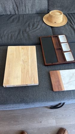 Wood Cutting and Serving Board Set