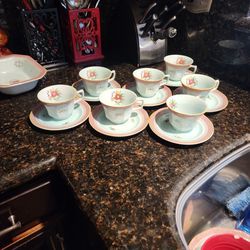 Adam's  England Tea Cup And Saucers Antique Calixware