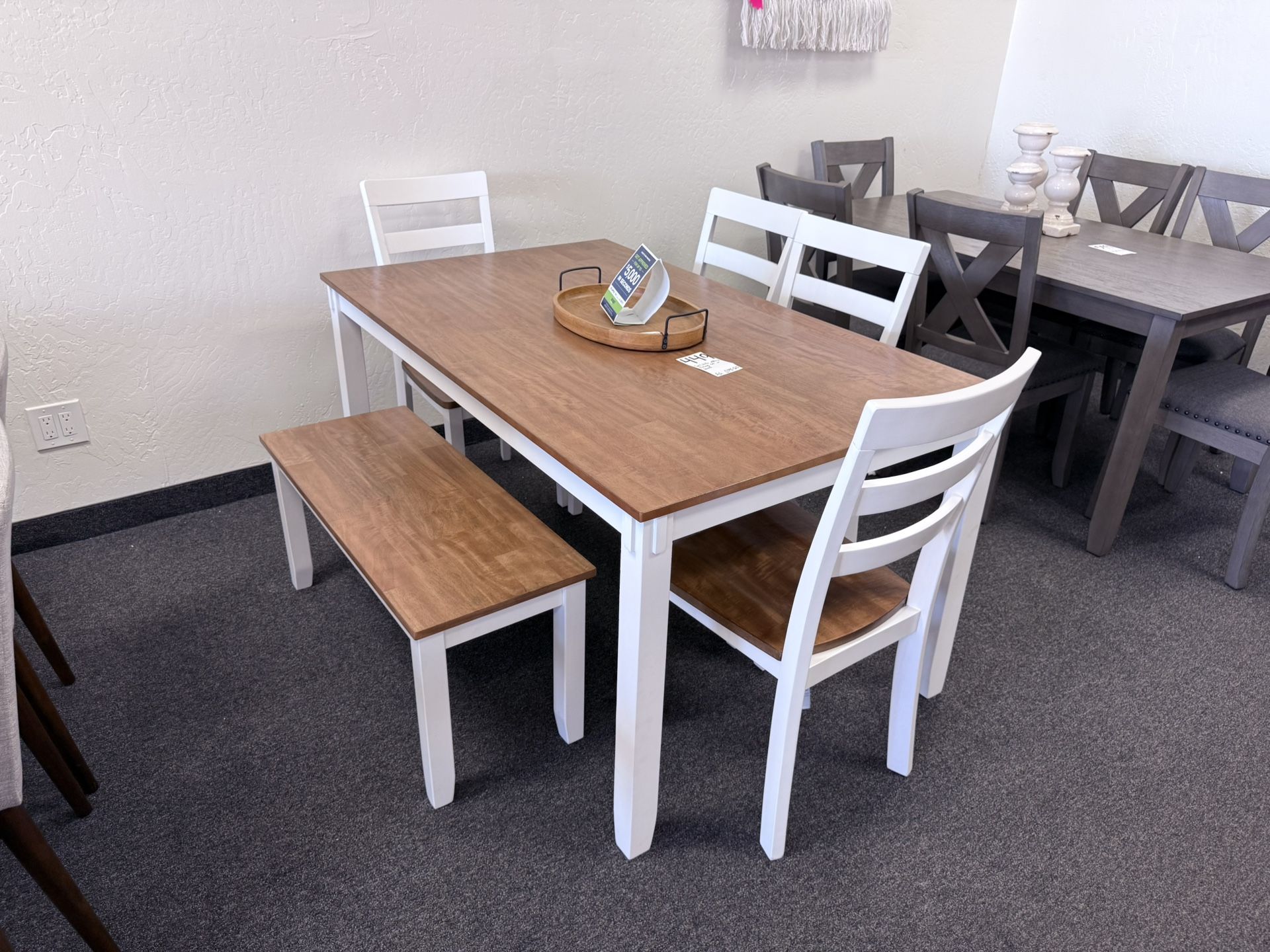 Ashley Dining Table With 4 Chairs And A Bench 