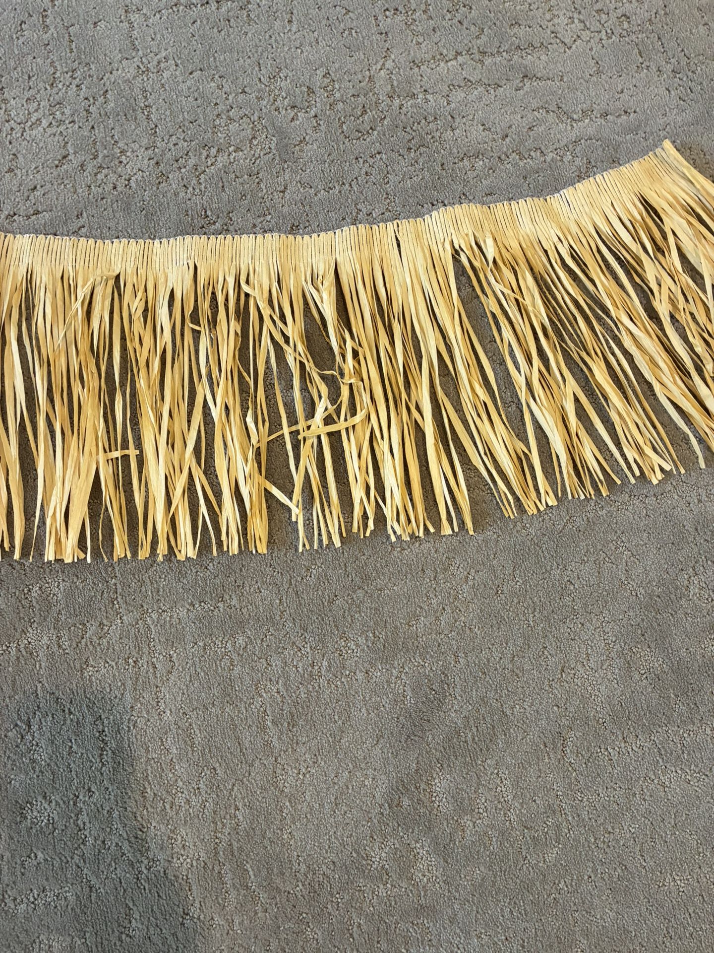 Raffia Grass Table/valence.