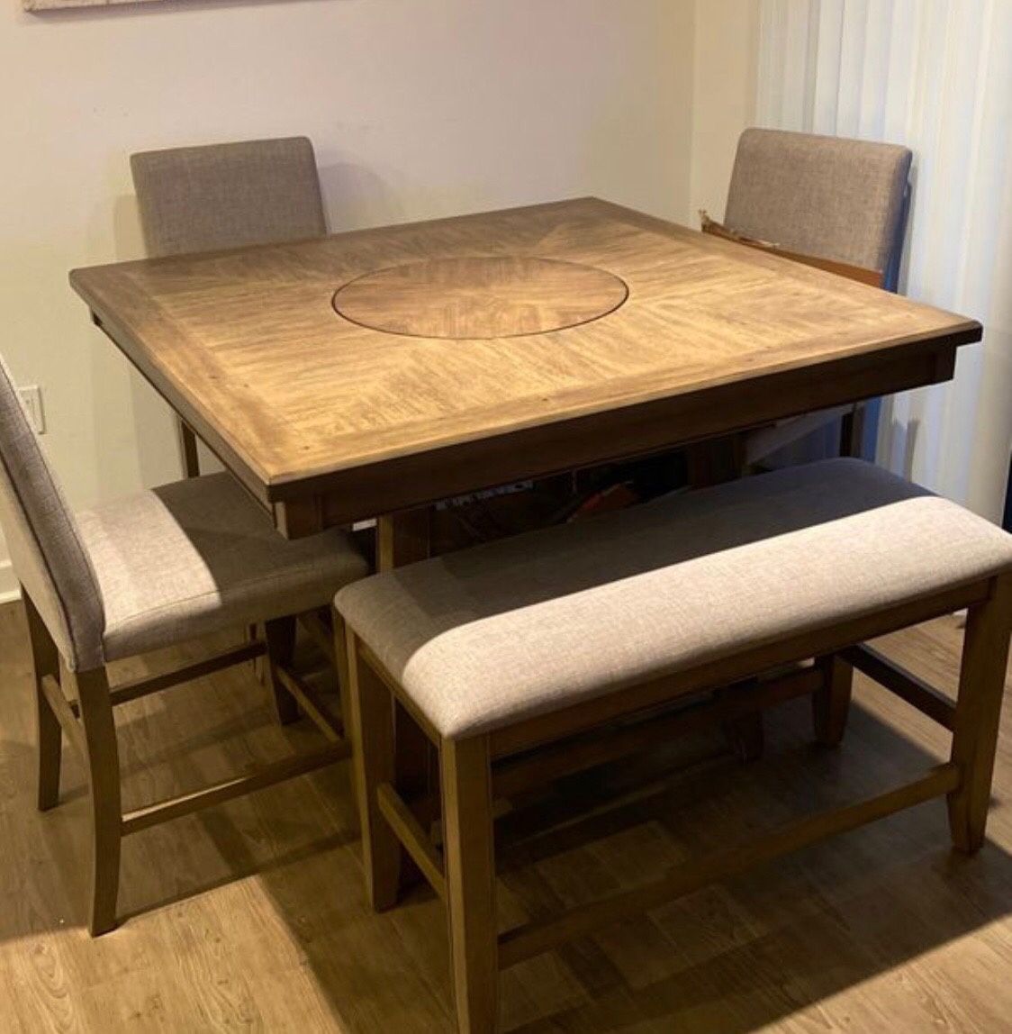 Kitchen and dining room table with chairs