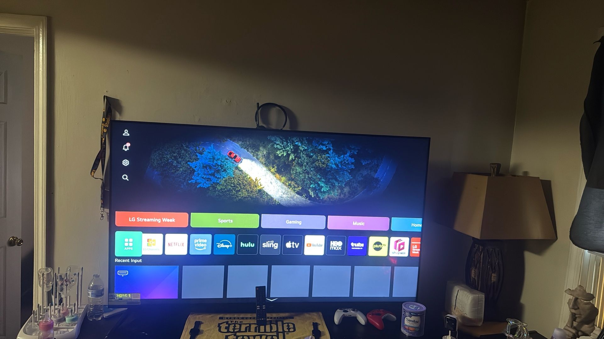 65 inch LG Tv With Remote 