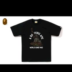 A Bathing Ape Statue Of Liberty Tee Black