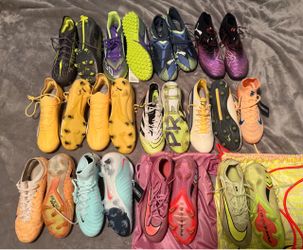 Mixed Lot of Soccer Cleats – Nike, Puma, Adidas