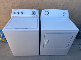 Electric dryer brand Amana and washer Whirlpool 60 days of warranty free delivery and installation