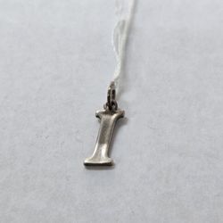 Silver "I" Charm