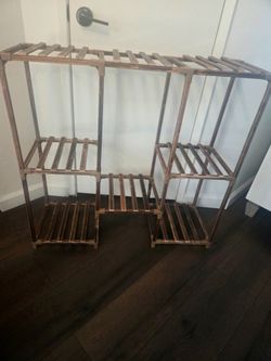 Wood plant stand NEW
