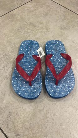 Old Navy Boy’s / Girl’s Star Flip Flop Sandals, Size 12-13, 1-2, 3-4, 5-6