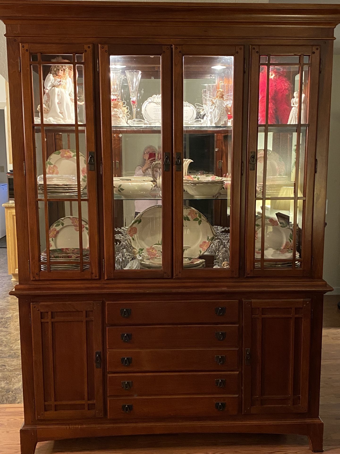 Cherry China Hutch