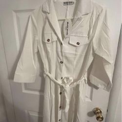 White Dress Size M 