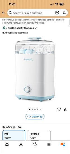 Papablic Baby Bottle Sterilizer And Dryer Pro