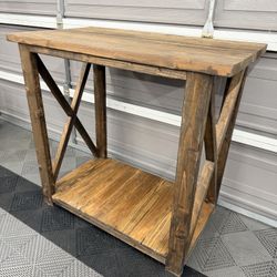  Custom Console Side Hallway Entry way  Wood Table 