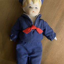 VINTAGE 1930’s SAILOR DOLL 5” CERAMIC 