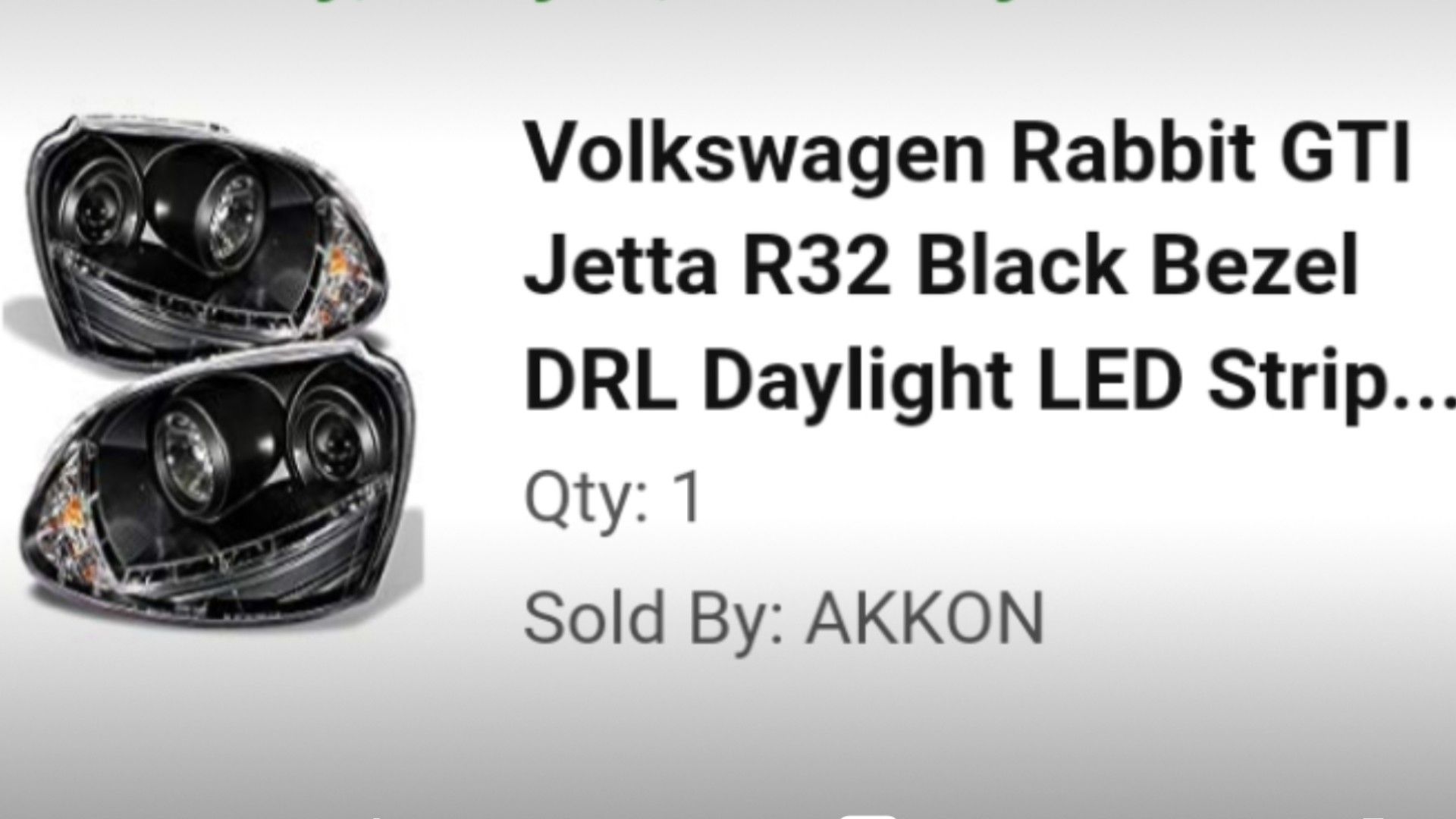 HEADLIGHTS - NEW - VW GTI - MK5 - $300