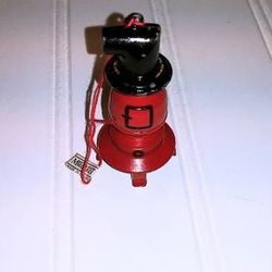 Vintage Midwest red pot belly stove Christmas ornament decoration