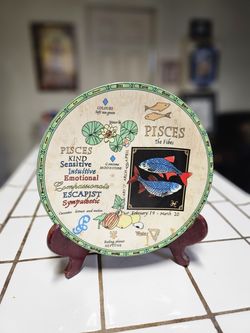 Vintage Pisces Display Plate