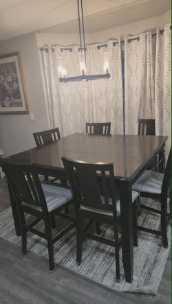 Extendable Dining Table With 7 Chairs