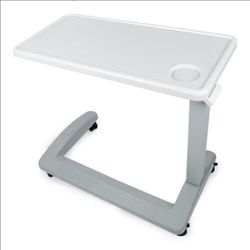 Adjustable Overbed Table with Wheels