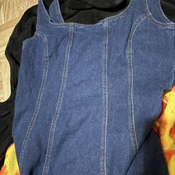 Cider Denim Corset Dress 