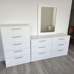 Brand New Dresser With Mirror And Chest / Cómoda Con Espejo Y Gavetero Nuevos A Estrenar...fast Delivery 🚚 