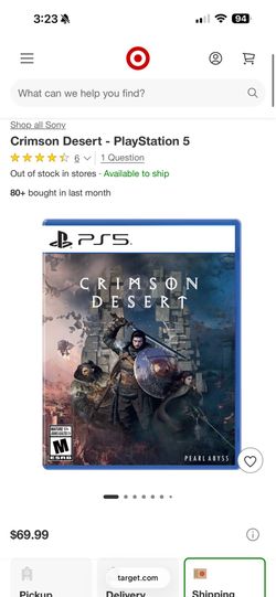 Crimson desert ps5