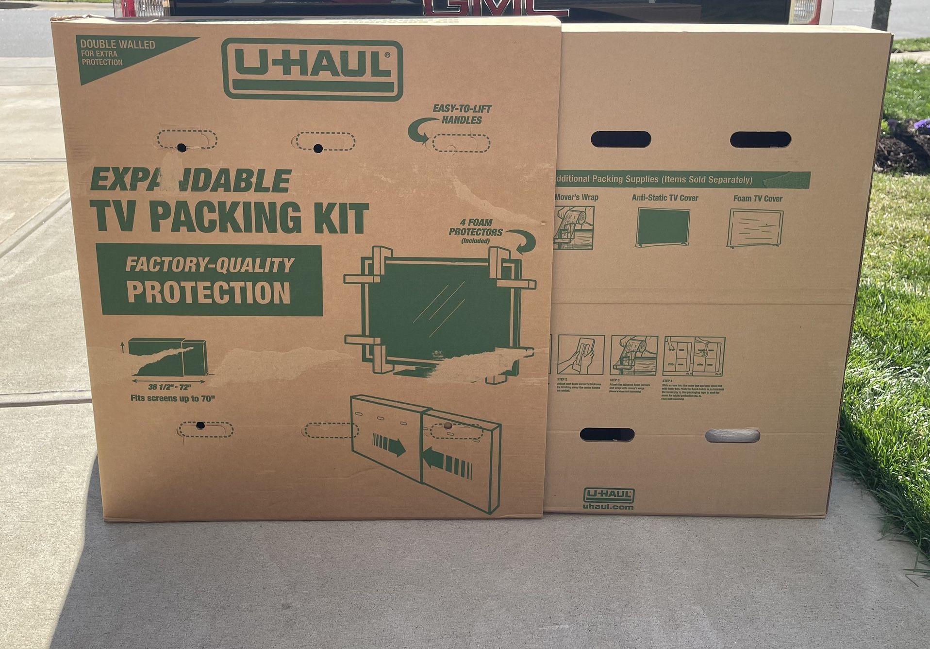 Two Uhaul TV Moving Box $25