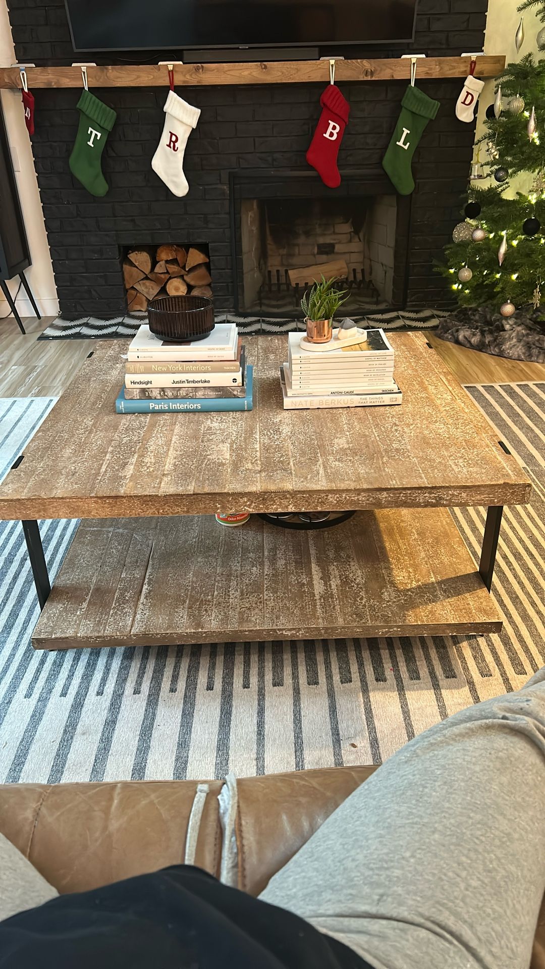 Fir Wood Reclaimed Style Coffee Table