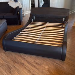 Queen Size Bed Frame - BLACK 