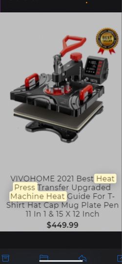 Like New VIVOHOME 11-in-1 Heat Press Machine – Never Used – Complete Set