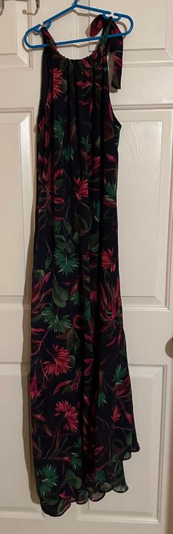 Navy Floral Maxi Dress