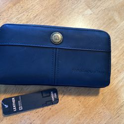 Stone Mountain Black Leather Wallet NWT