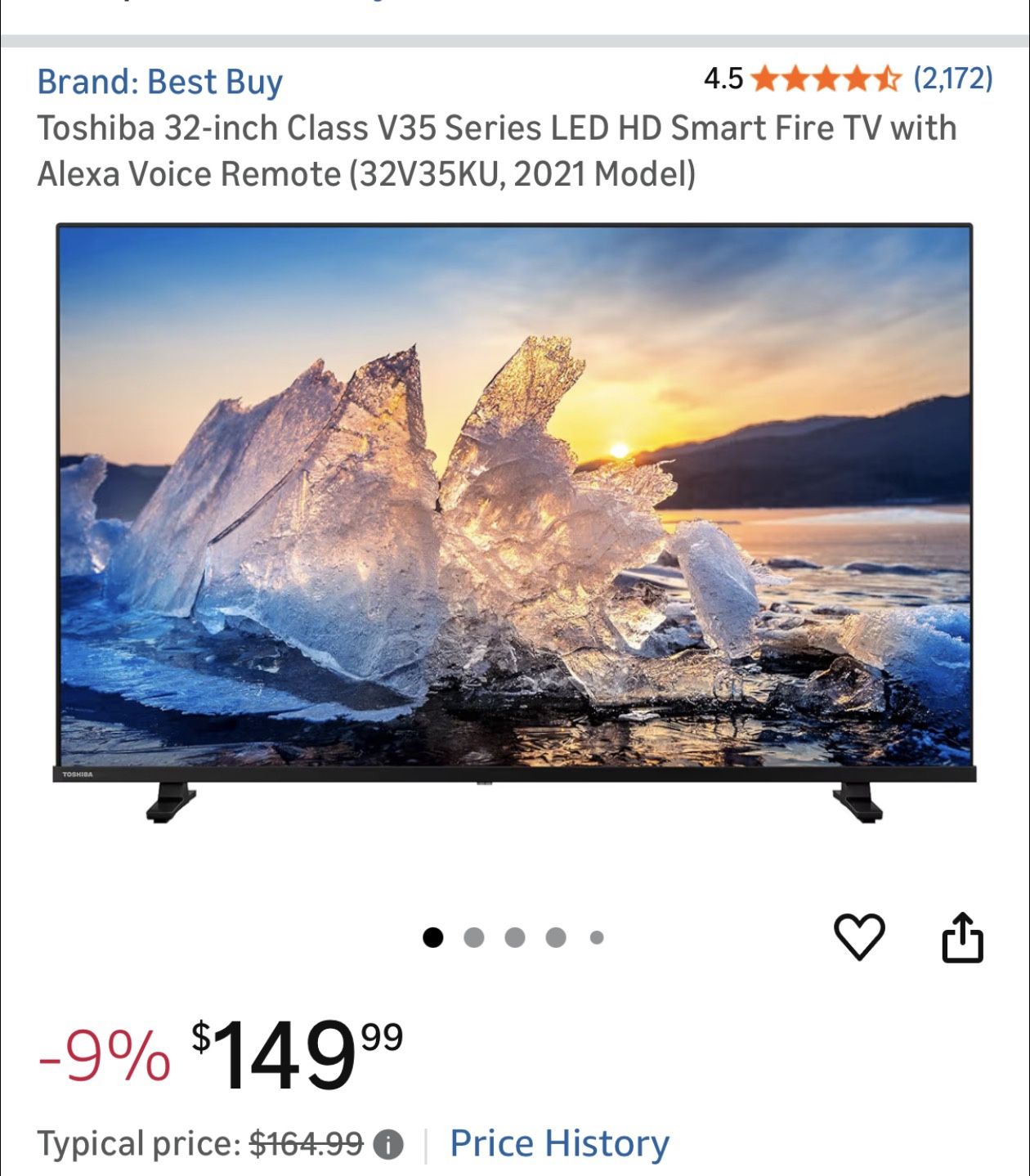 Toshiba 32” TV