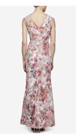 Formal Dress Size 10 Floral Mesh Pink Mermaid Style Special Occasion