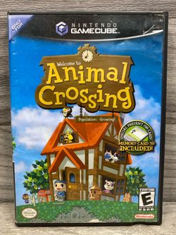 Animal Crossing Nintendo Gamecube W/ Official Memory Card 59 (A1D029700)