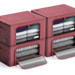Sorbus Storage Bins with Metal Frame